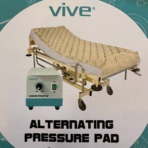 Vive Alternating Pressure Pad Air Mattress Topper with Ultra Quiet Pump LVA1004